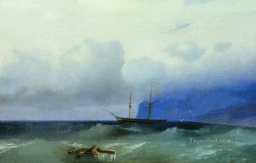  barco - Ivan Aivazovsky barco navegando Paisaje marino